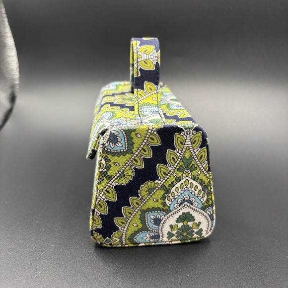 Vera Bradley Green Mini Travel Jewelry Hard Case - Removable Ring Tray - Picture 3 of 10